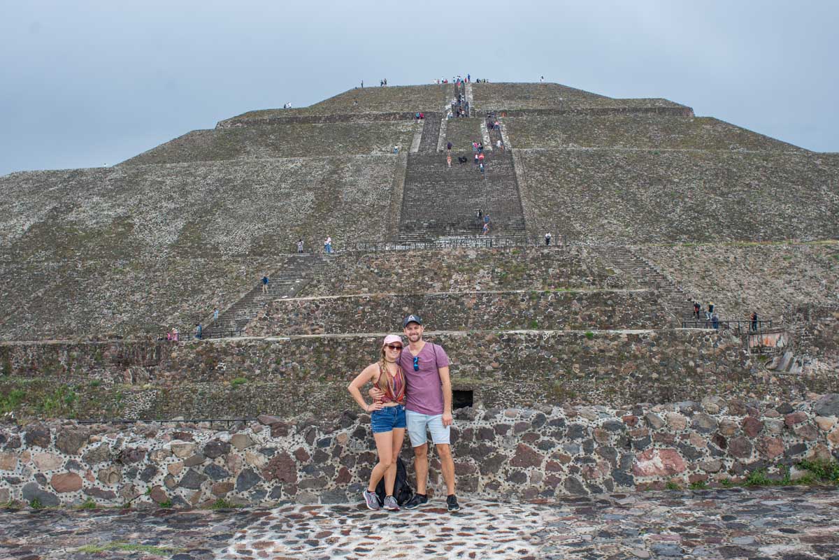 Bailey and Daniel at Teotihuacan, Mexico