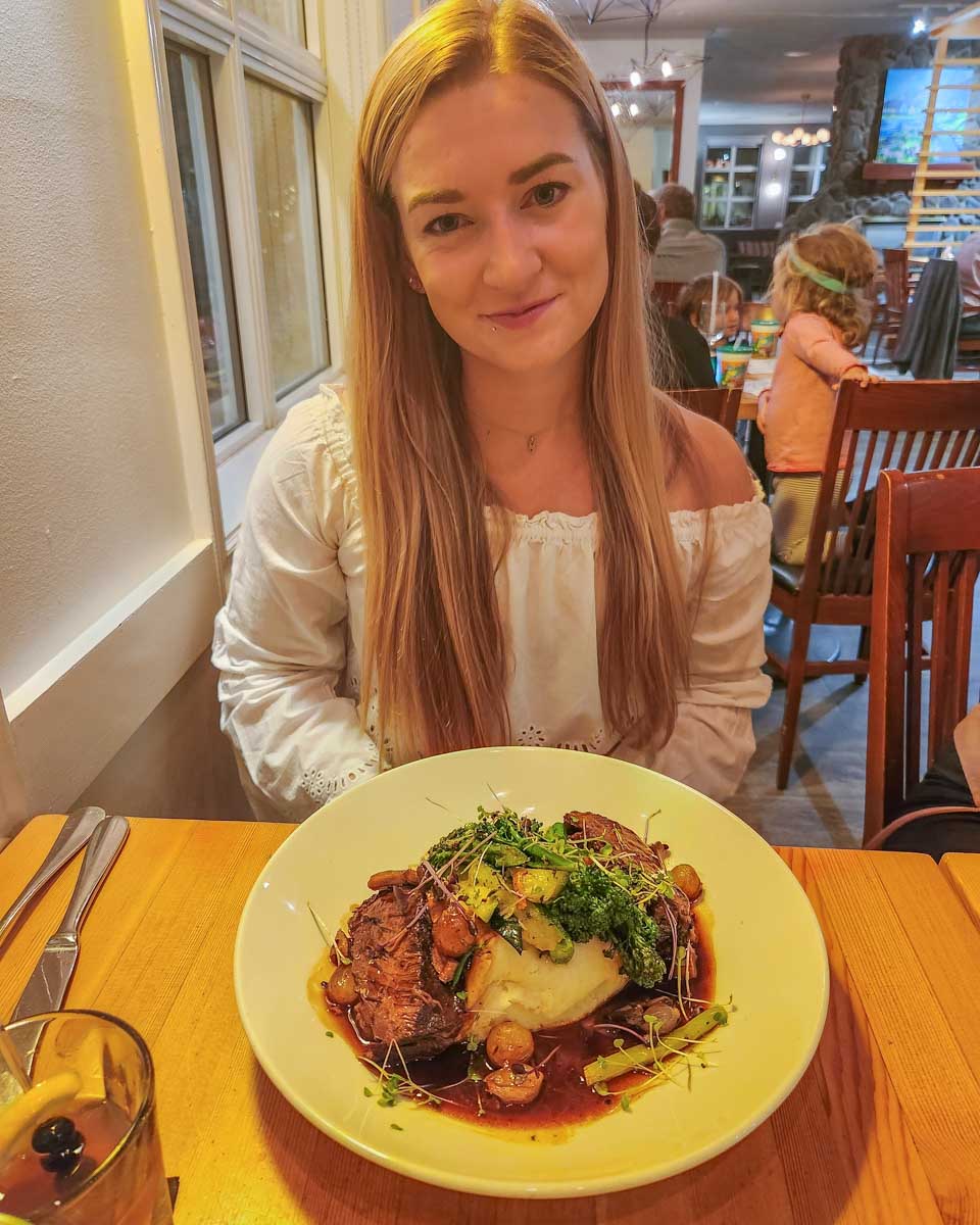 Bailey at Table Food and Drink at Coast Canmore