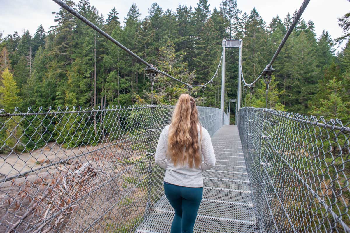 Bailey walks in Top Bridge Community Park