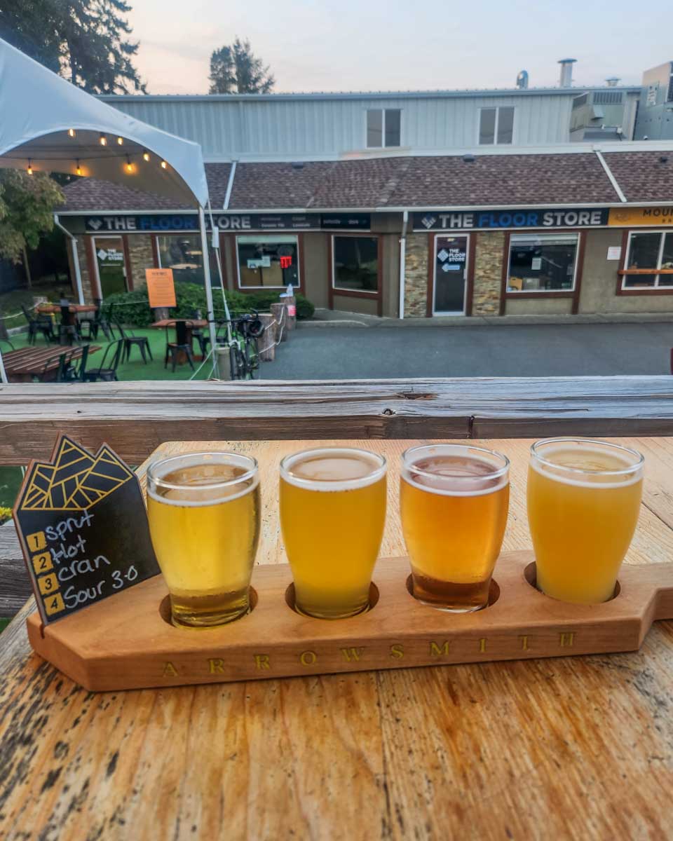 Beer at Mount Arrowsmith Brewing Company, Parksville