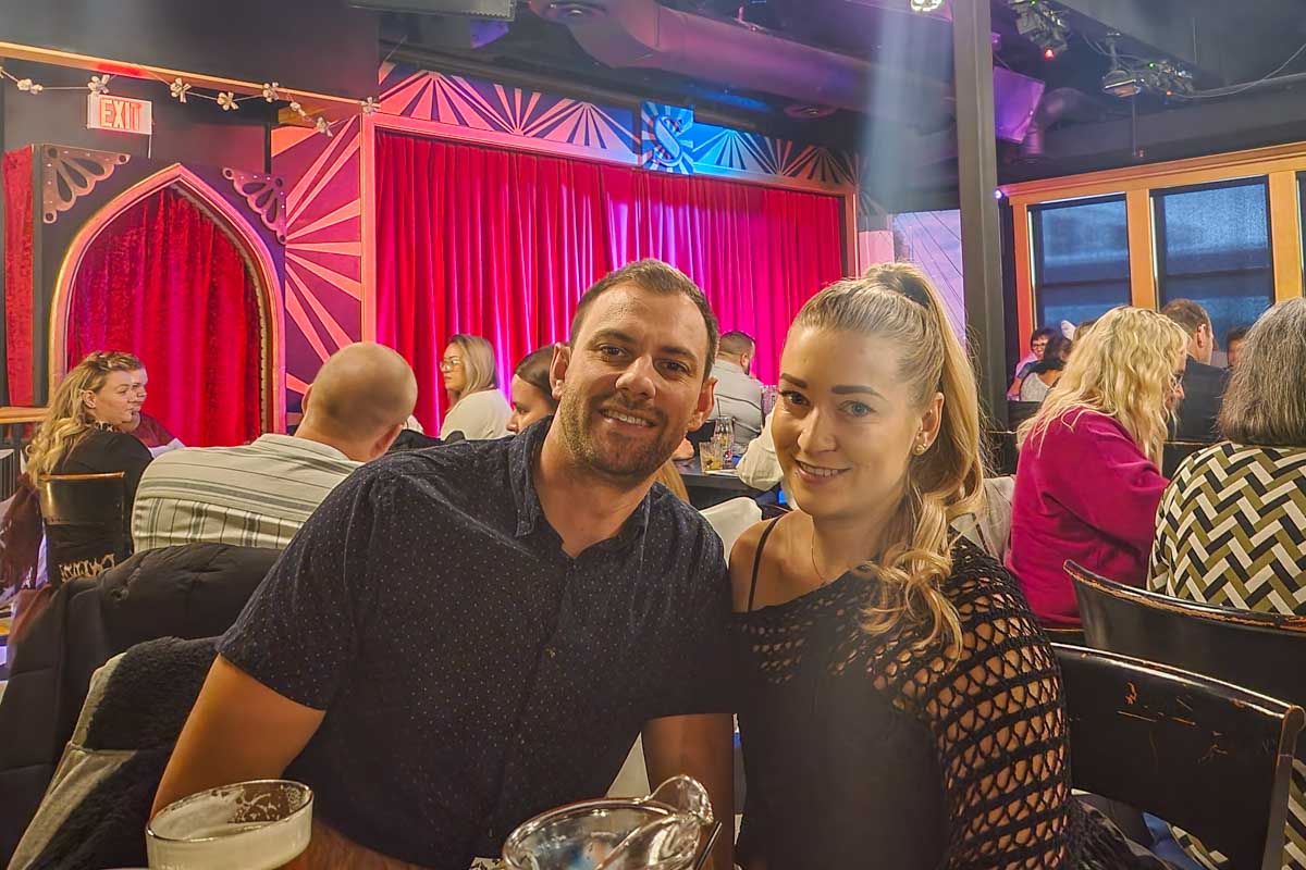 Daniel and Bailey at a show in Calgary