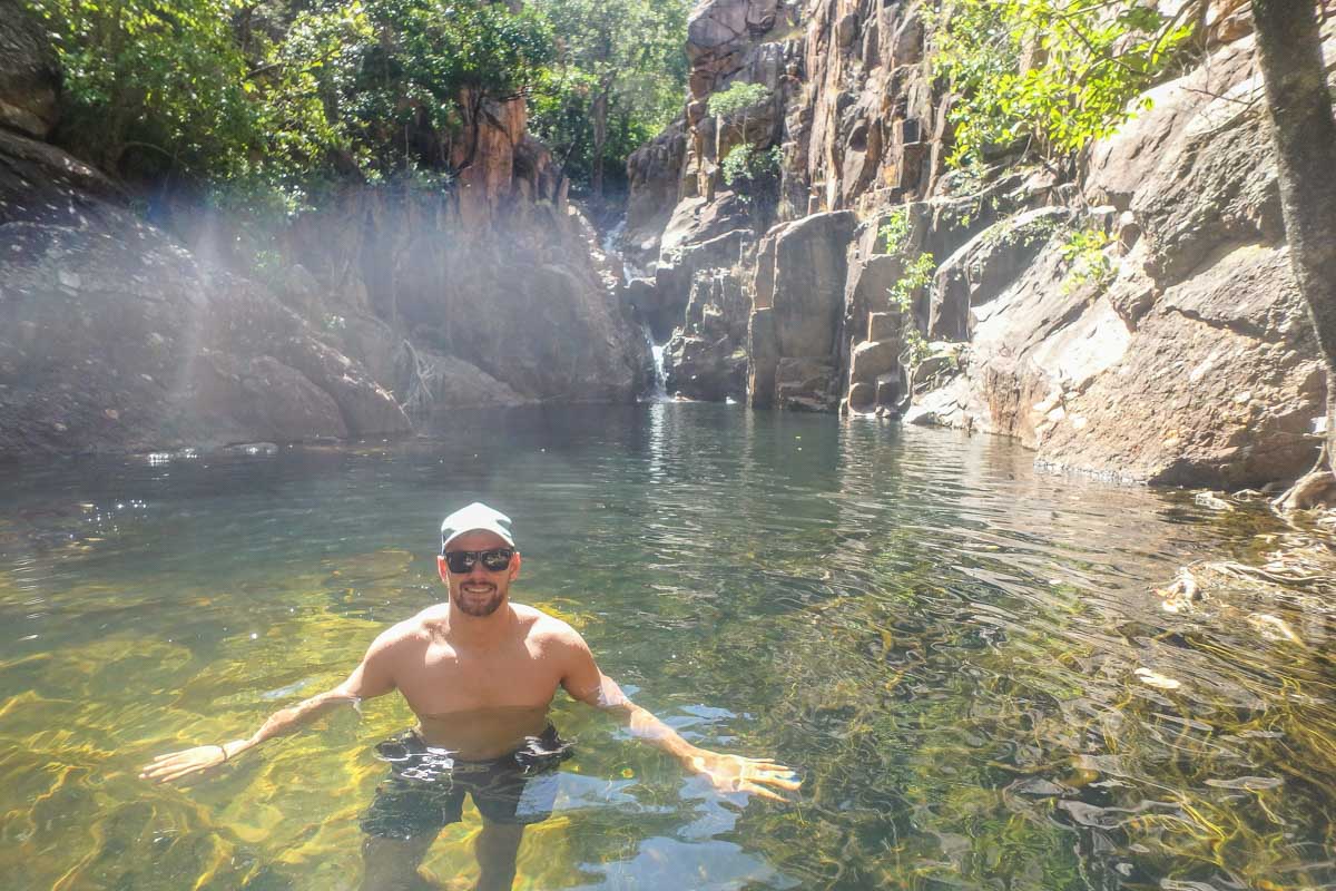 Daniel at Moline Falls, Kakadu National Park