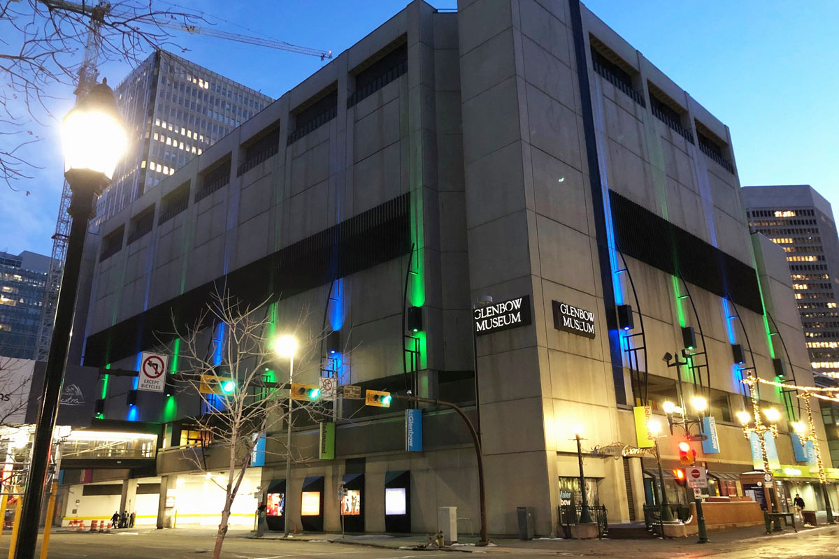 outside view of Glenbow Museum building in Calgary, Alberta, Canada