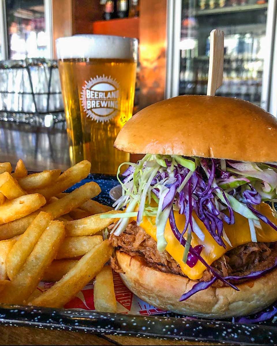 Beer and burger at Northbirdge brewing