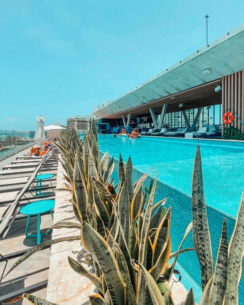 Roof top pool at Canopy By Hilton Cancun La Isla, Mexico