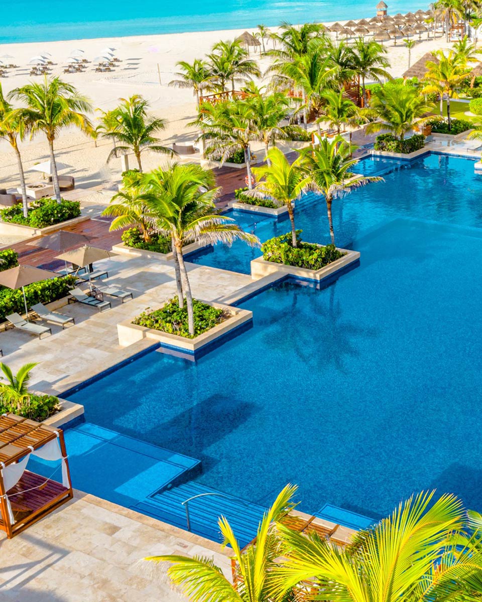 Swimming Pool at Hyatt Ziva Cancun, Mexico