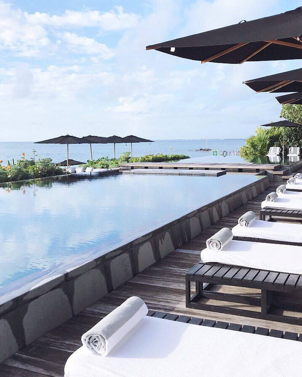 Relaxing Pool with a view at Suit at Nizuc Resort Spa in Cancun, Mexico