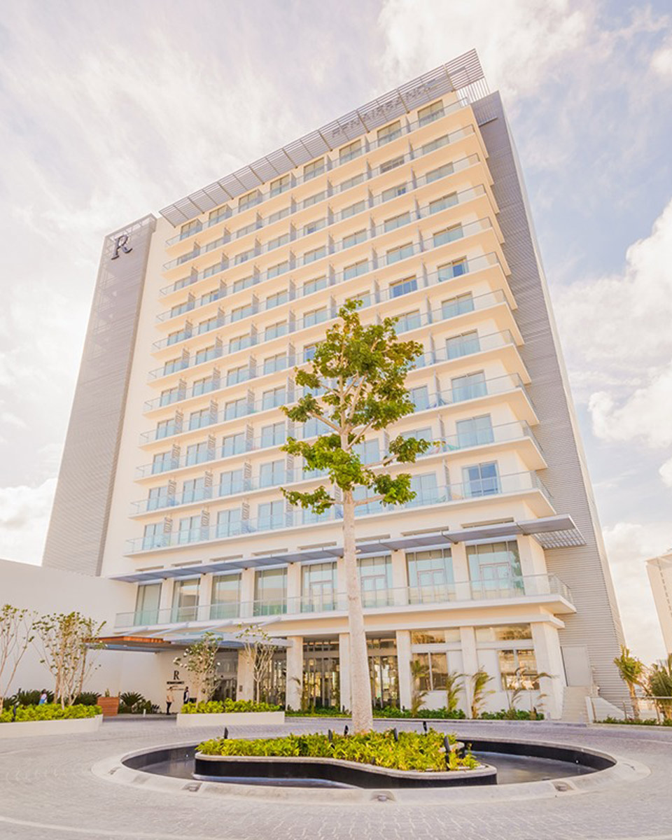 outside of Renaissance Cancun Resort Marina, Mexico