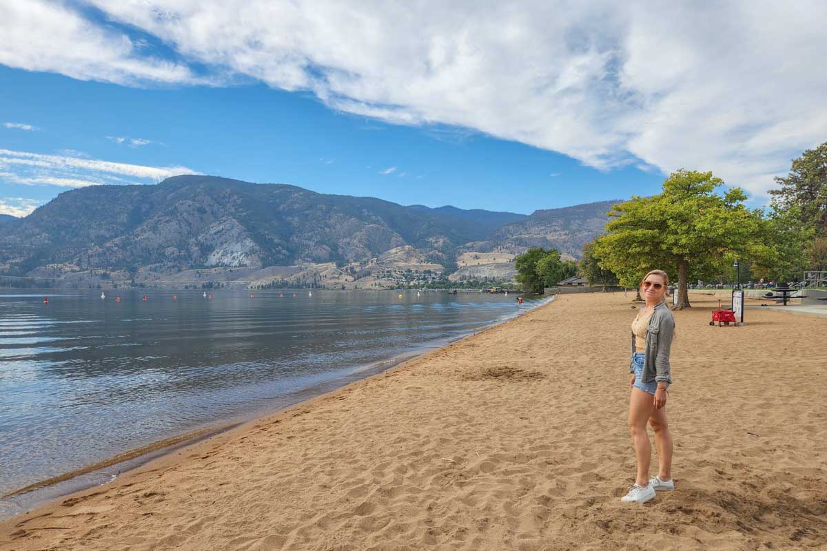 Skaha Lake Beach in Penticton