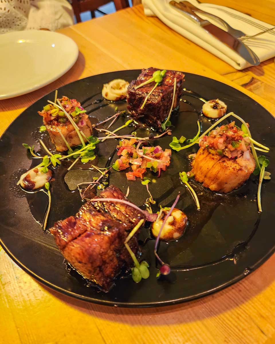 Starter at table Food and Drink