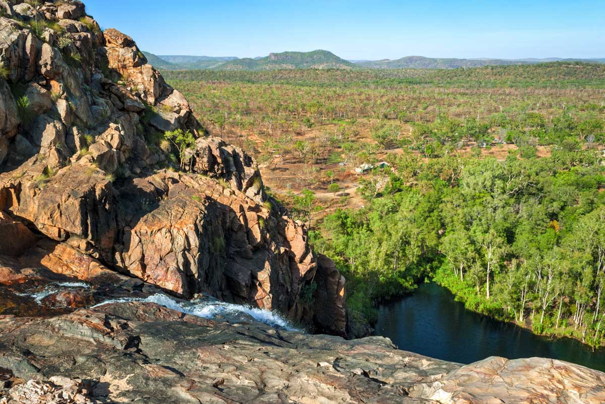 View from Gunlom Falls of Kakadu National Park