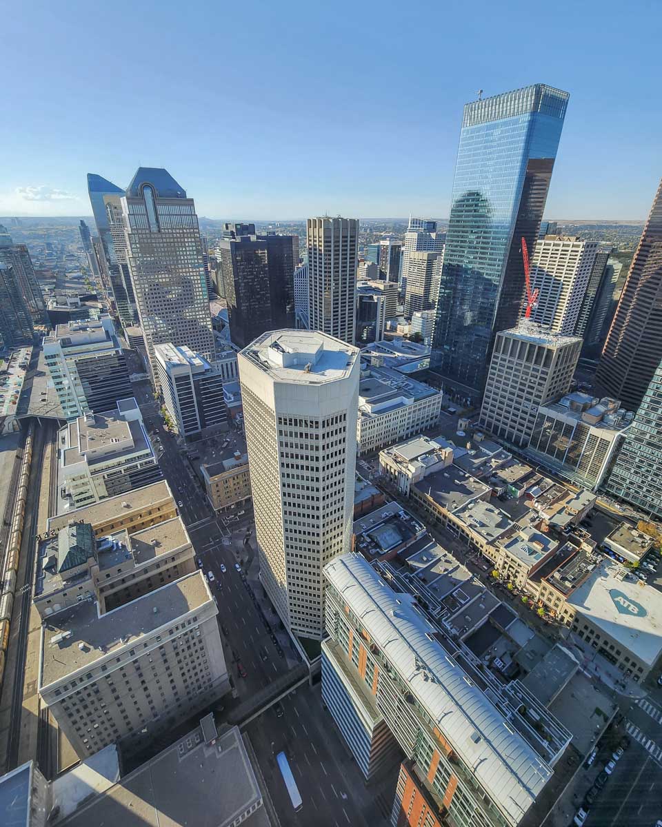 View of Calgary from the Calgary Tower in Canada