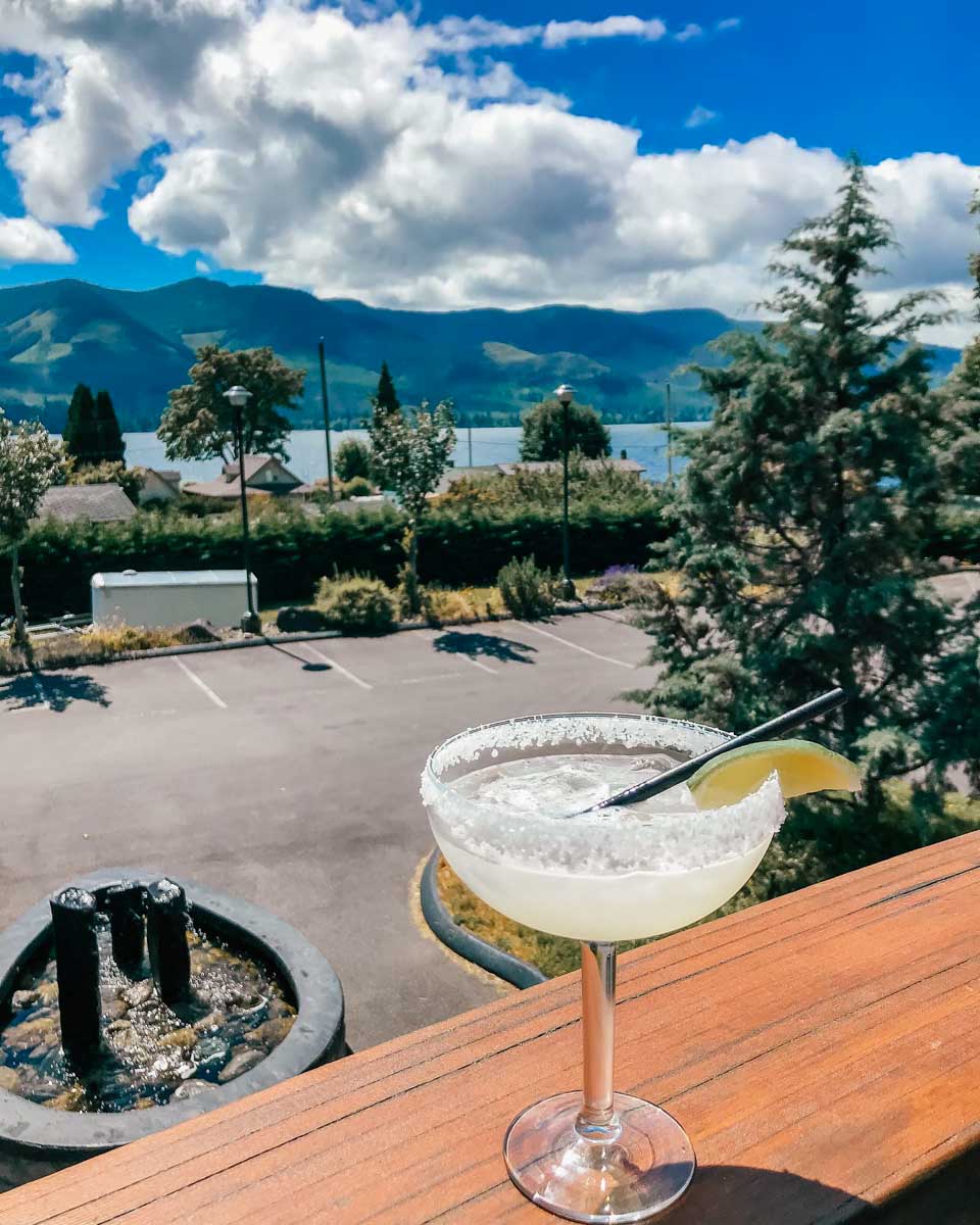 Youbou Bar & Grill cocktail with a view