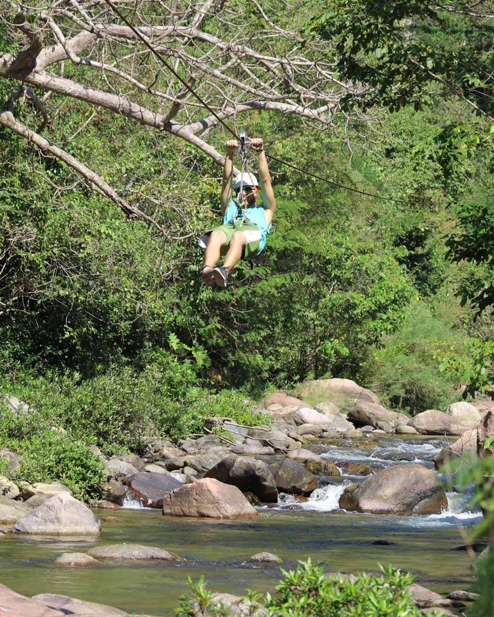 zipline down the mountain in Puerto Vallarta, Mexico