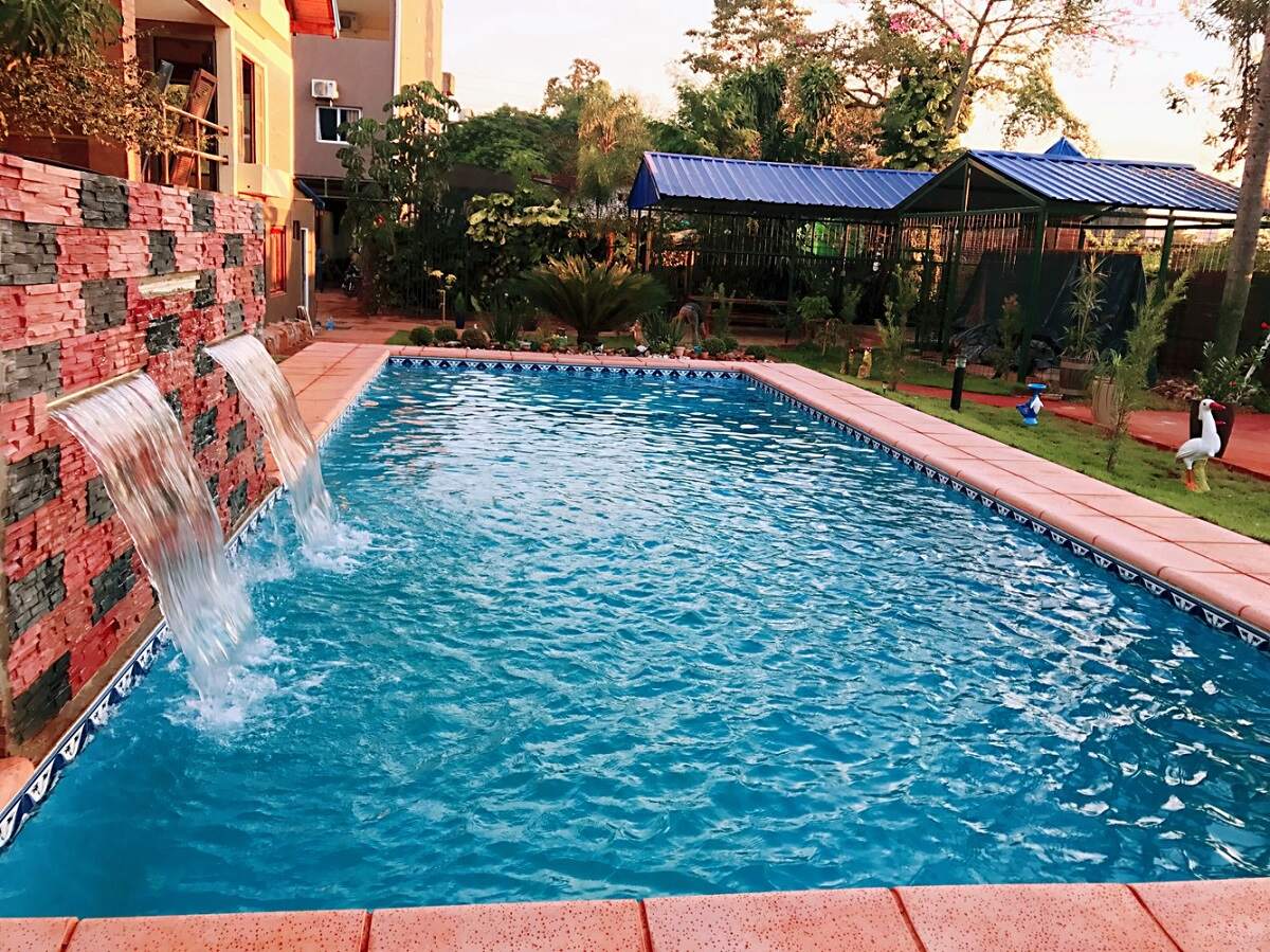the outdoor pool at Hotel Amayal
