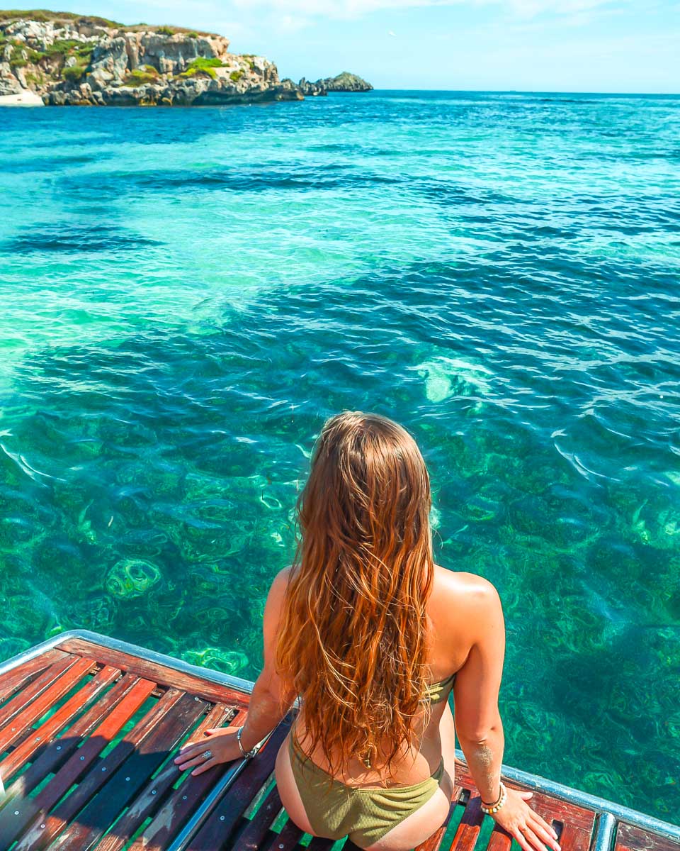 Bailey on a cruise at Rottnest Island, Perth Western Australia