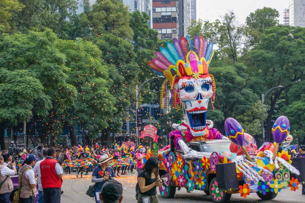 Día de los Muertos parade in Mexico City, Mexico