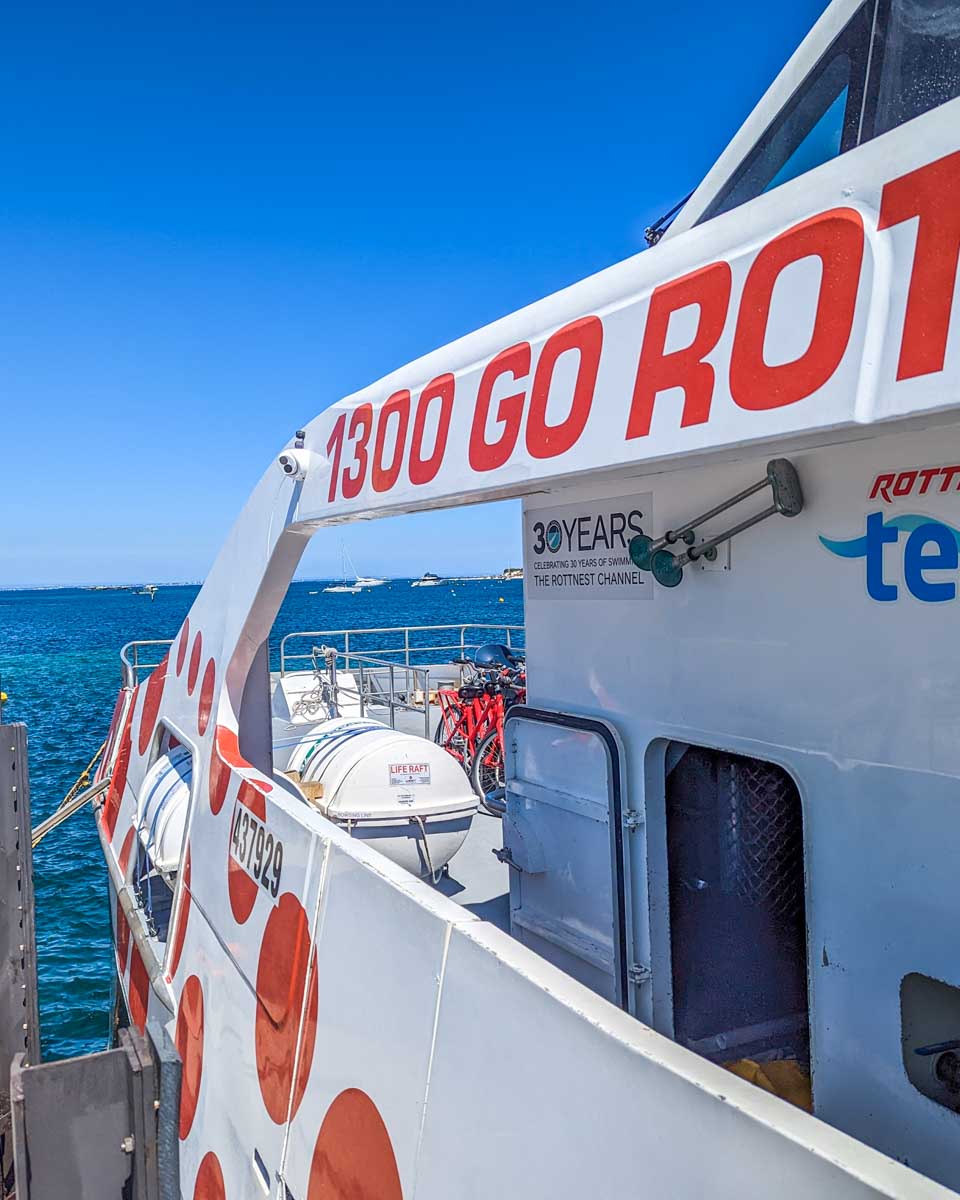 Rottnest express Ferry docked at Rottnest Island, Perth