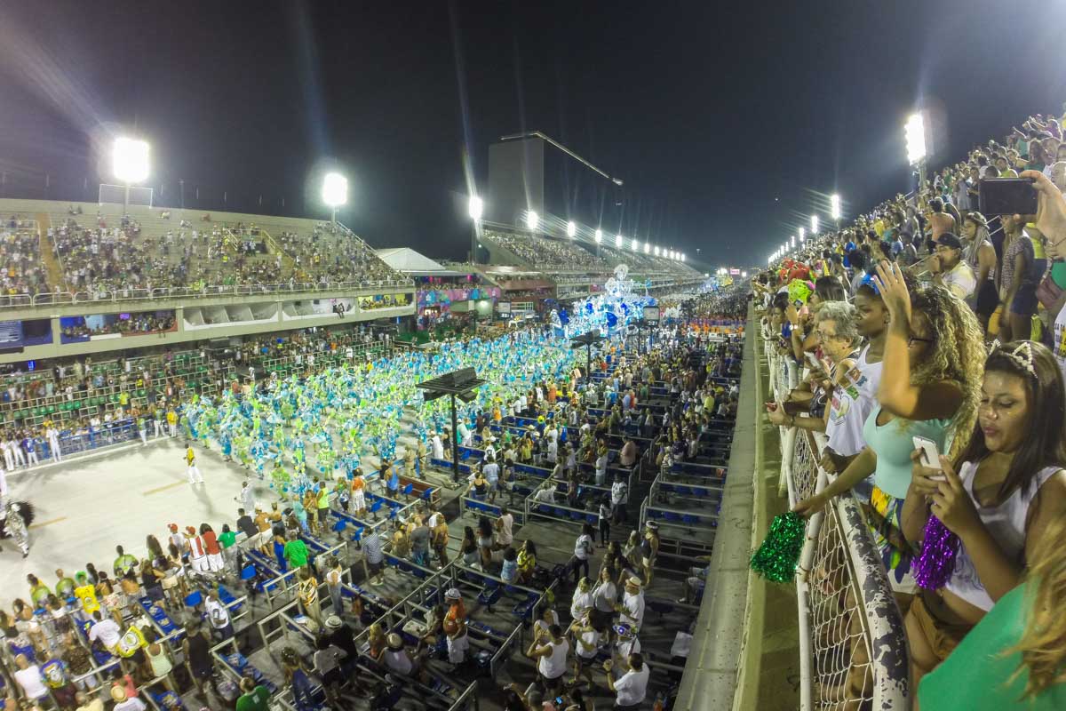 Sambadrome in rio de janeiro Brazil during 2019 celebration