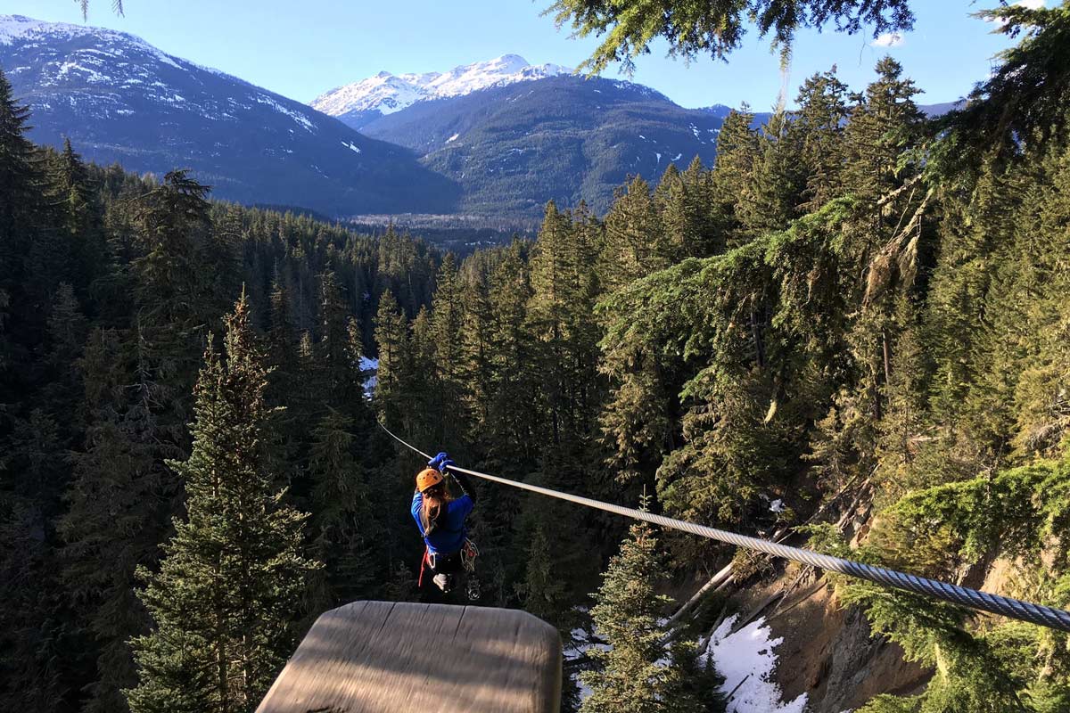ziplining at Ziptrek Ecotours