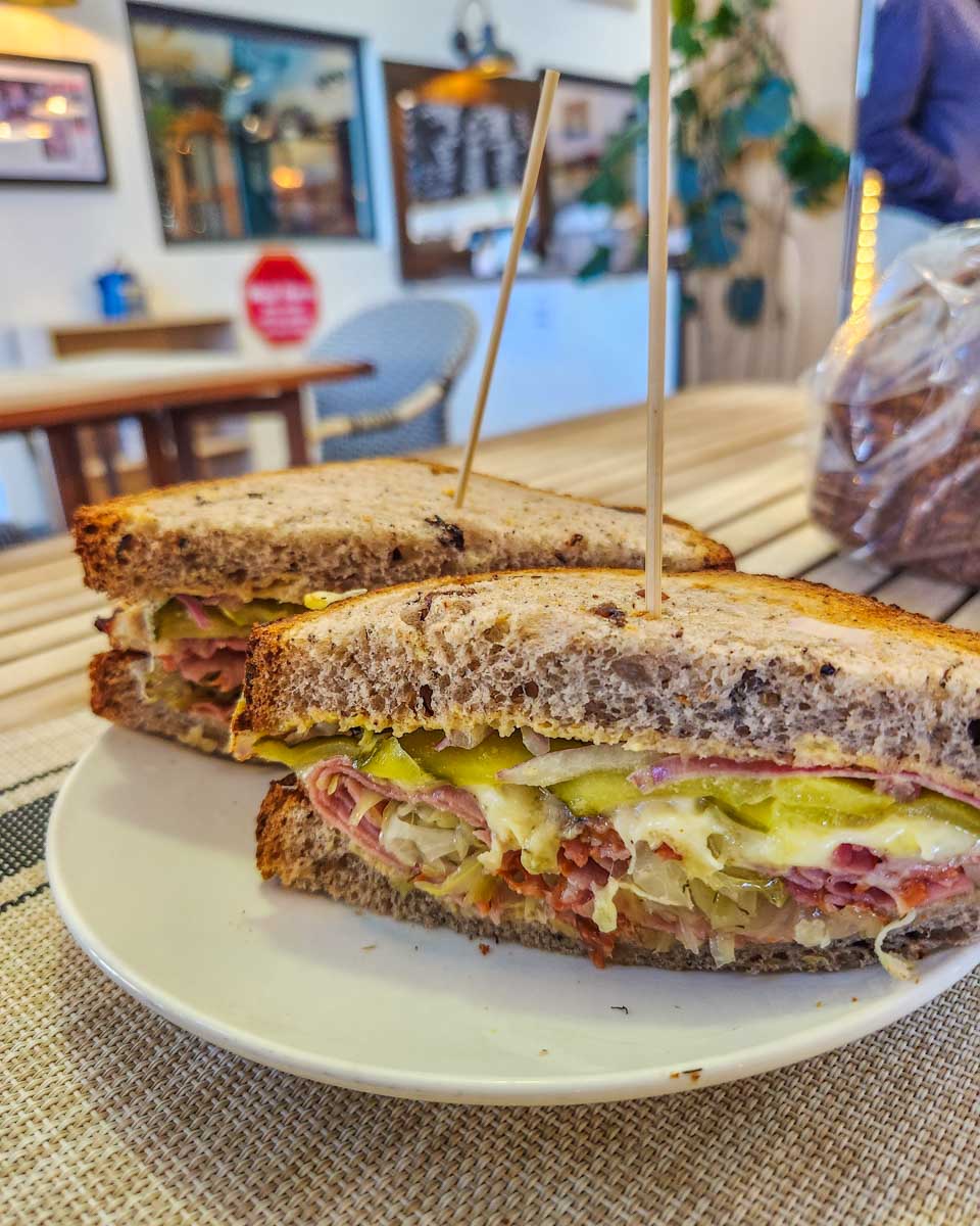 A huge sandwich at Dave’s Bakery in Campbell River, BC