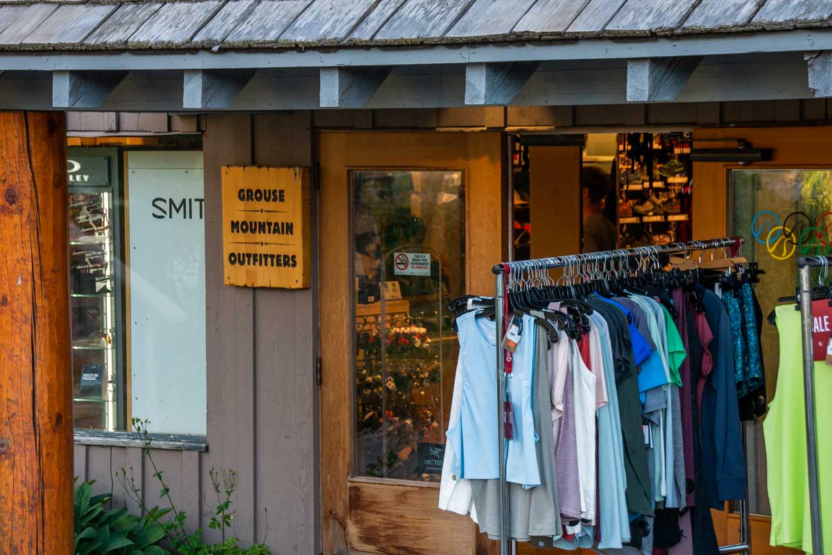 A shop on Grouse Mountain Vancouver