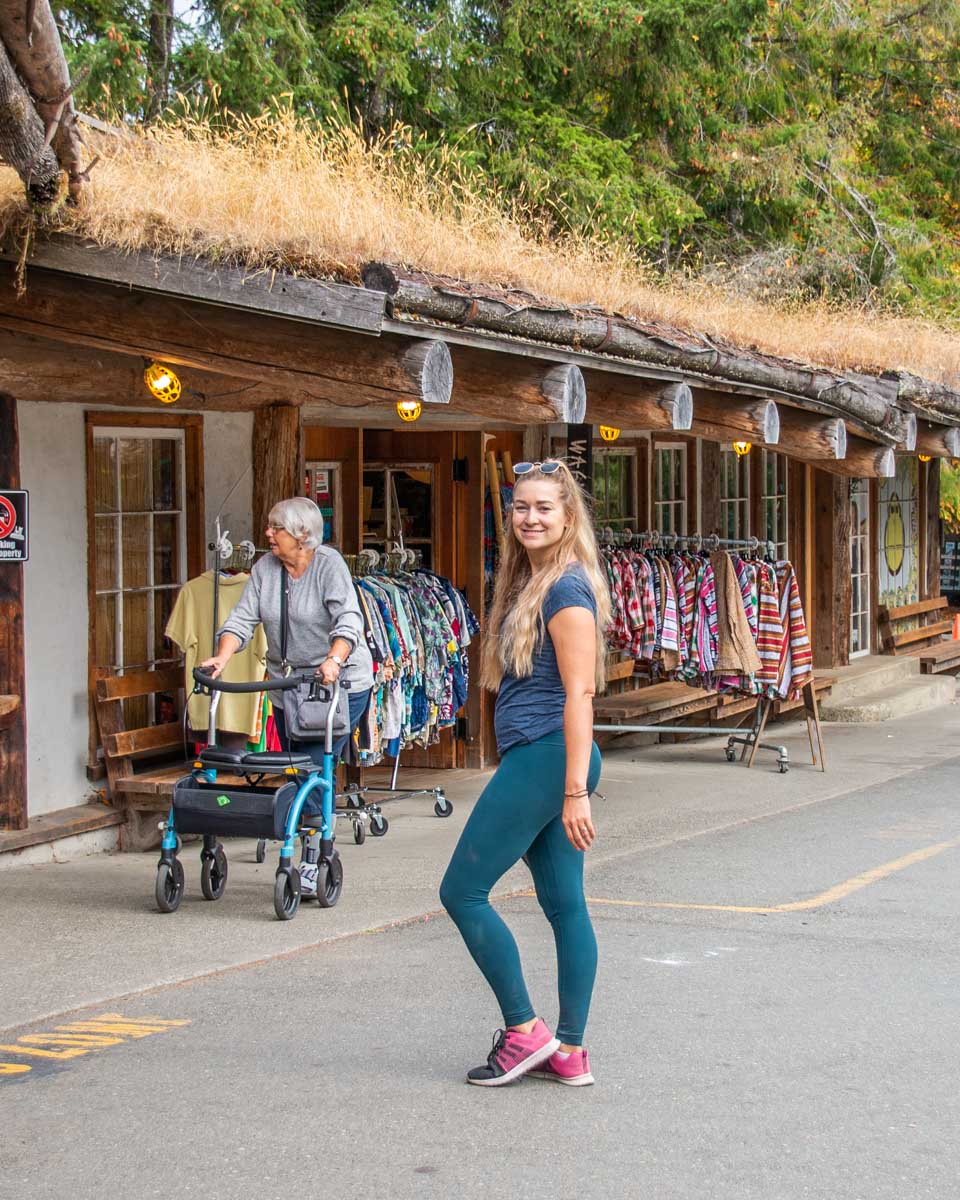Bailey poses for a photo in Coombs, Vancouver Island
