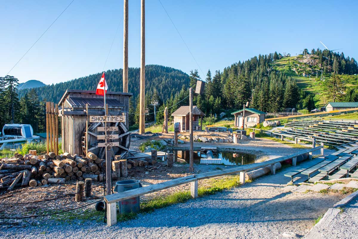 Lumberjack show on Grouse Mountain Vancouver