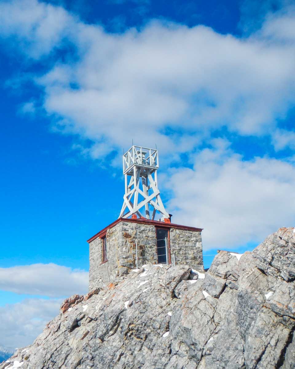 Sanson Peak Weather station on Sulphur Mountain at the top of the Banff Gondola