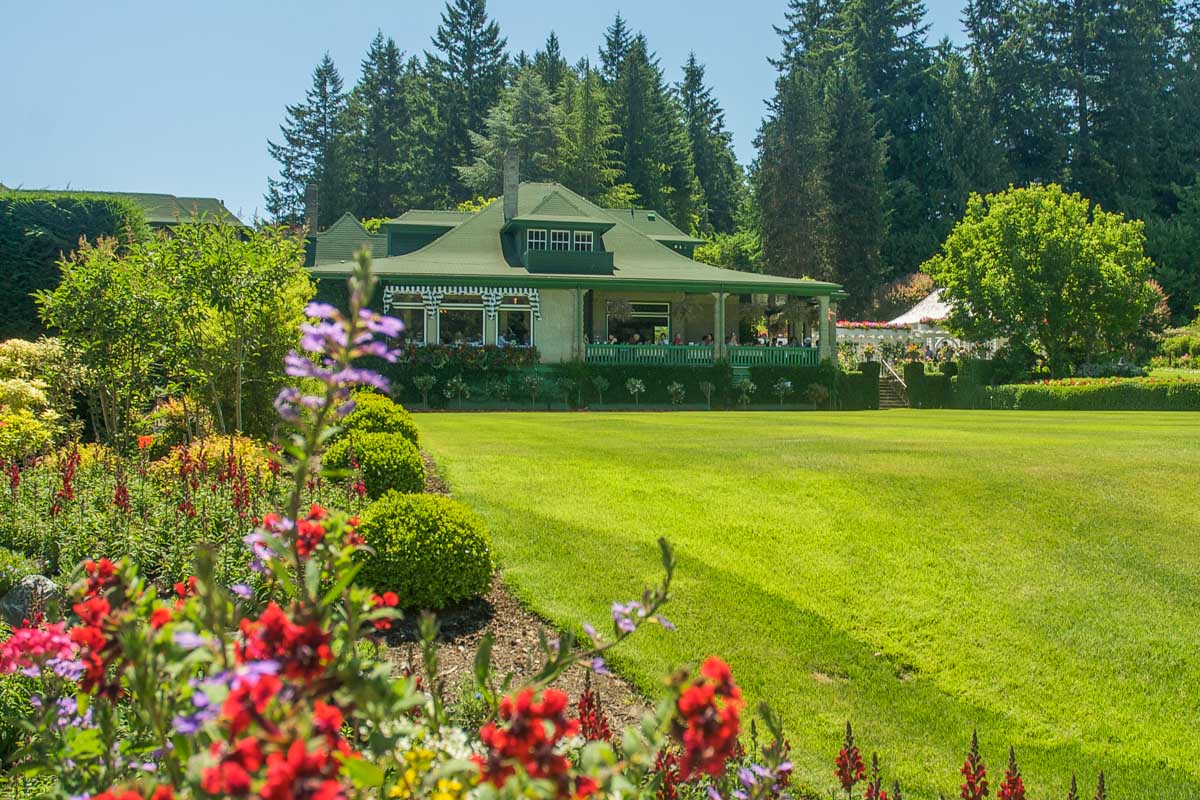 The cafe at the The Butchart Gardens in Victoria, BC