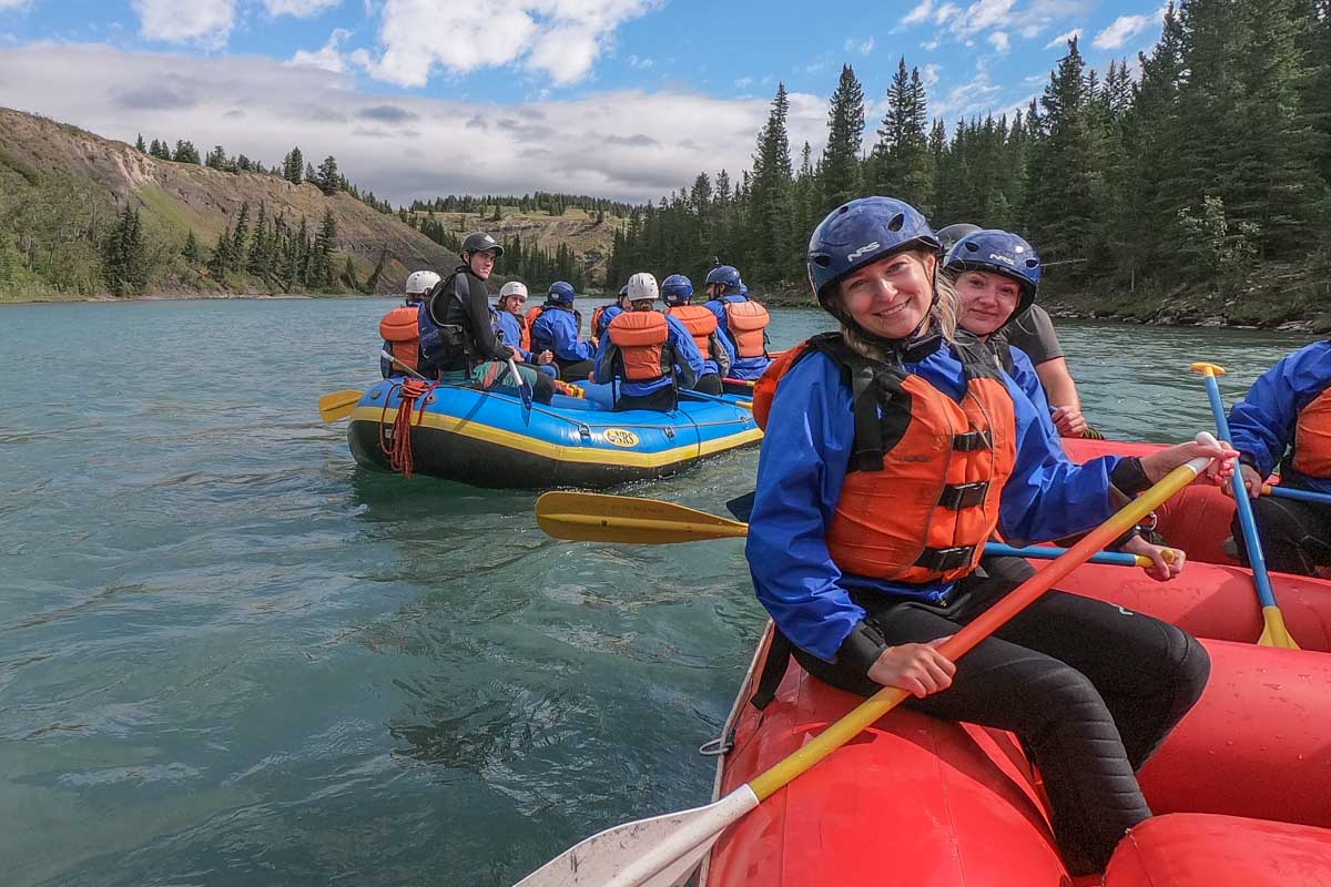 Bailey white water rafting in Fernie, BC