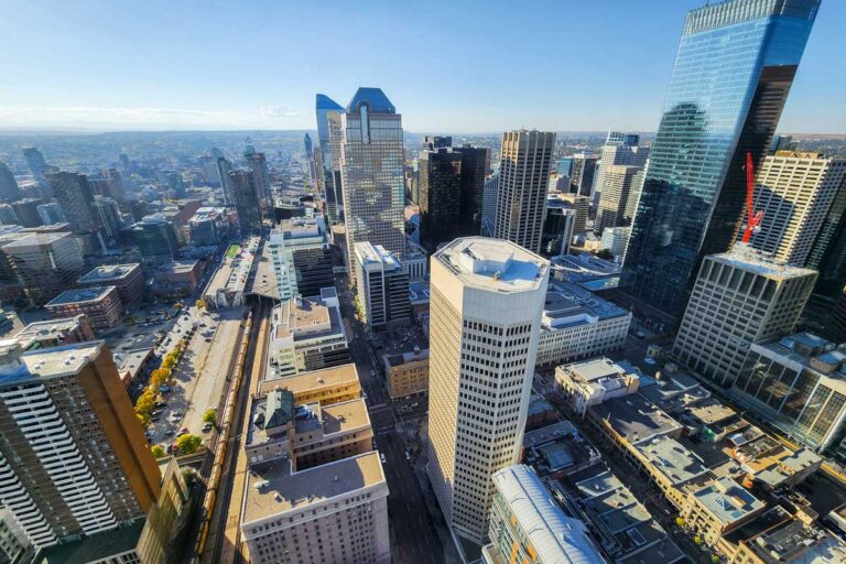 Calgary Skyline from the sky tower