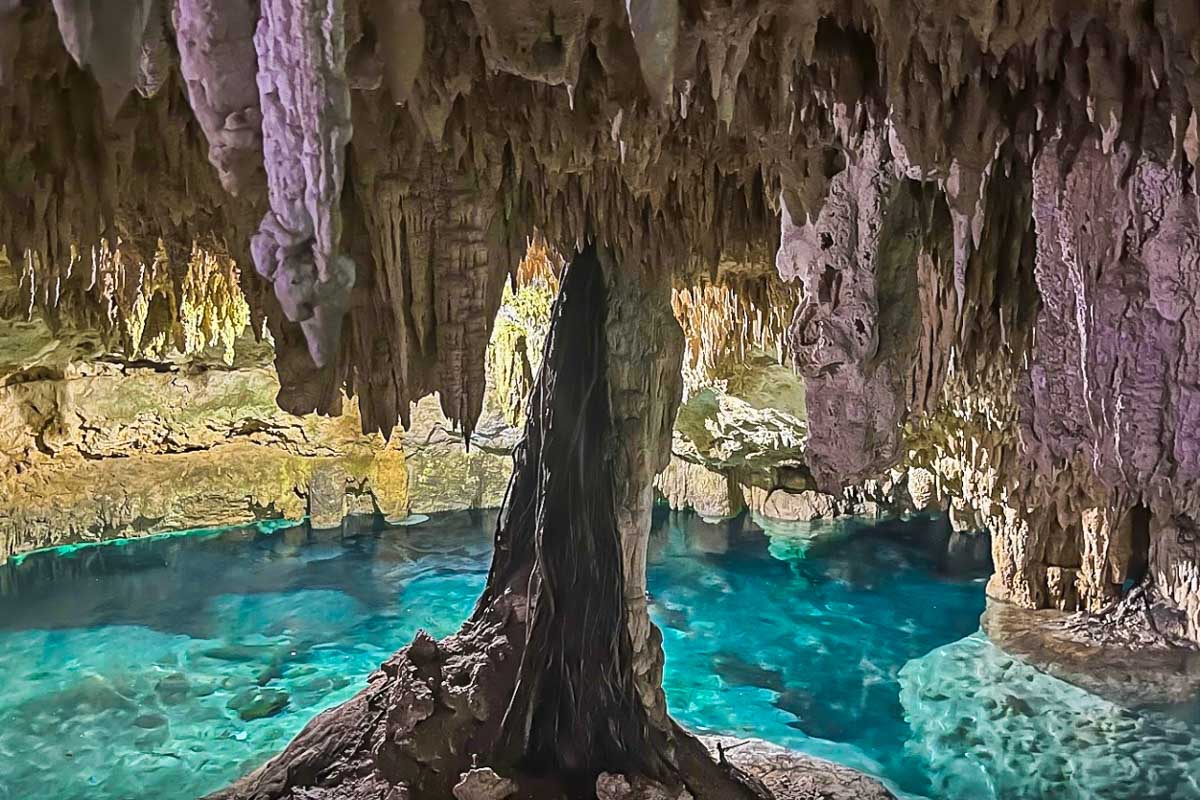 Cenotes Sac Actún near Cancun, Mexico