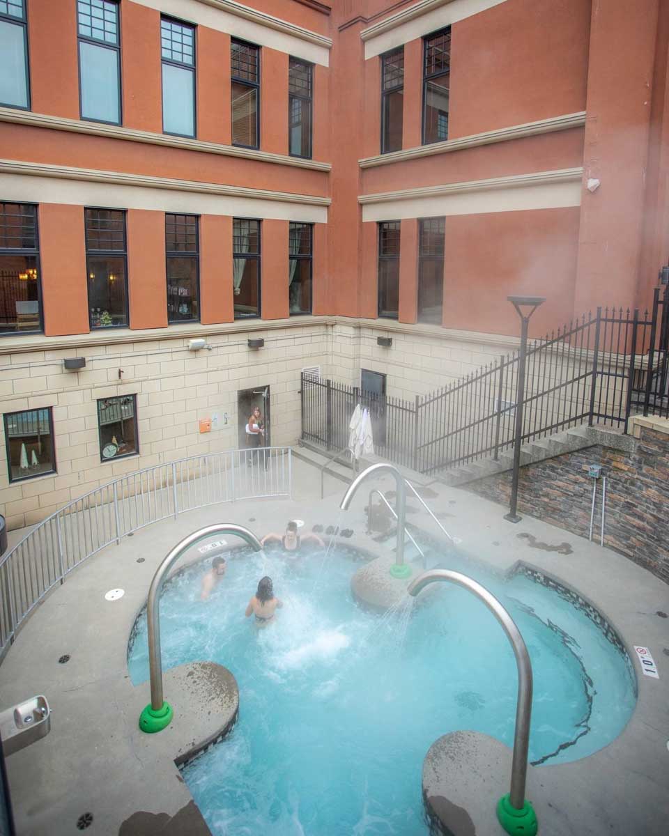 The pool at Spa 901 Fernie, BC