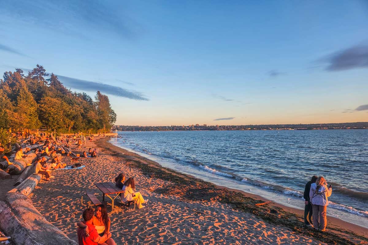Sunset at Second Beach, Vancouver