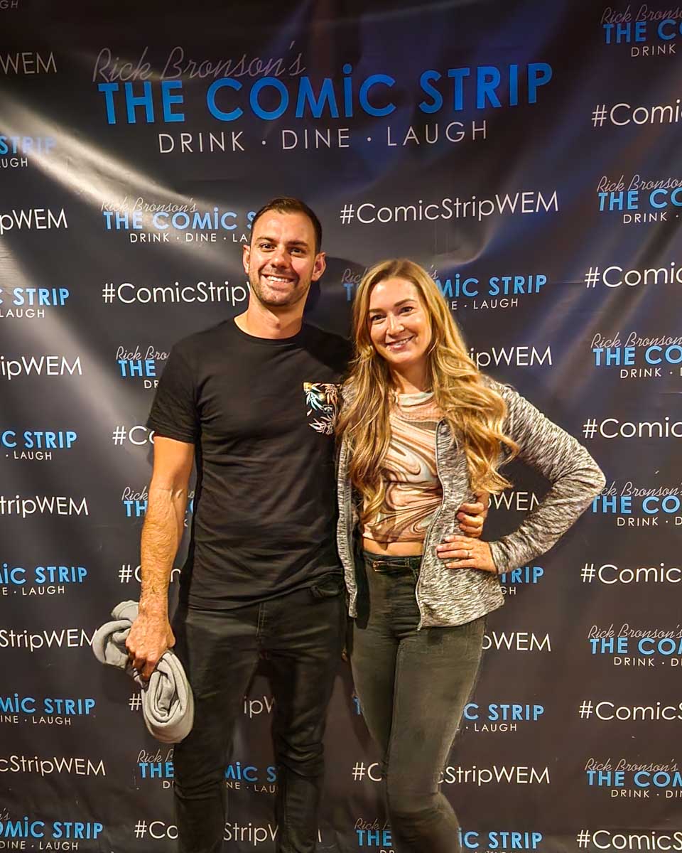 Bailey and Daniel at The Comic Strip in Edmonton