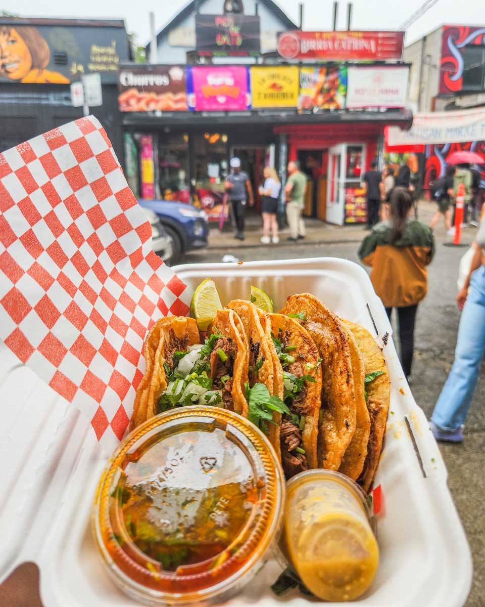 Birria Tacos from the Kensington Market in Toronto, Canada
