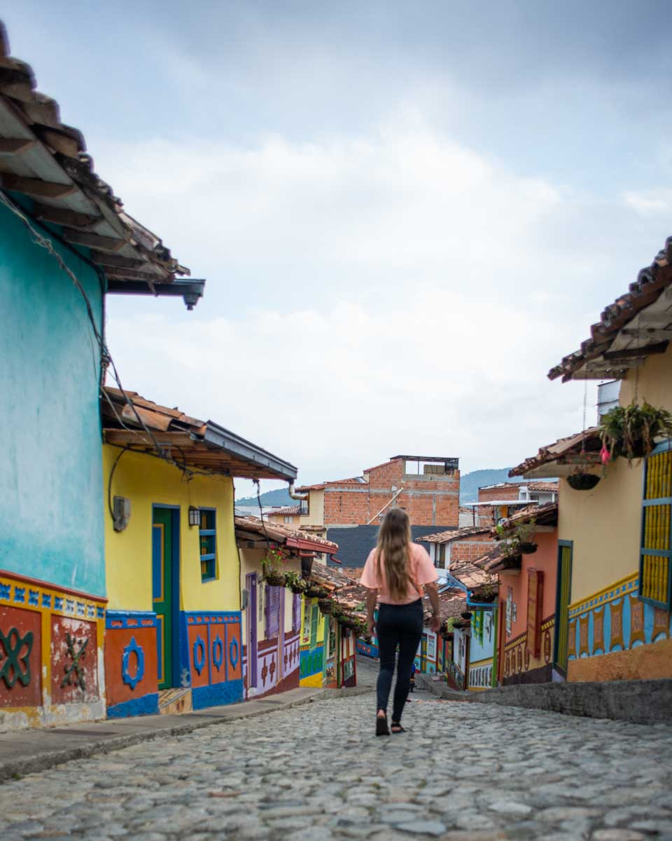 Calle del Recuerdo in Guatape, Colombia