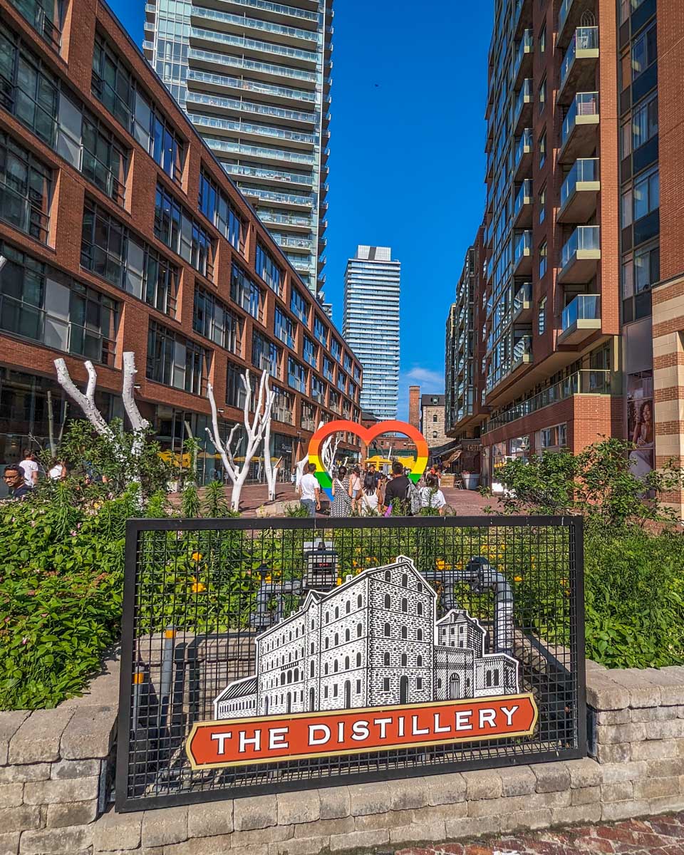 Entrance to the Distillery District in Toronto