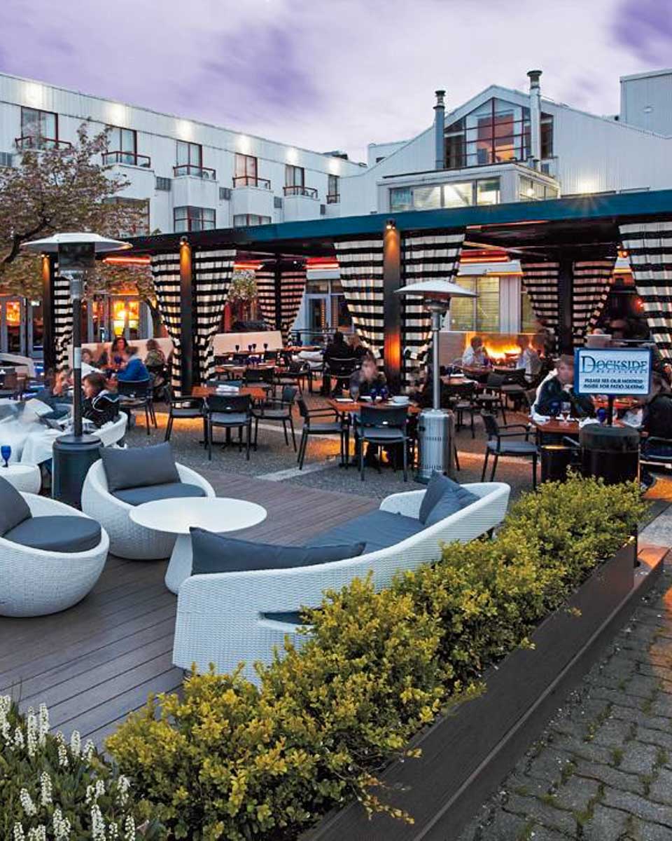 Patio at Granville Island Hotel