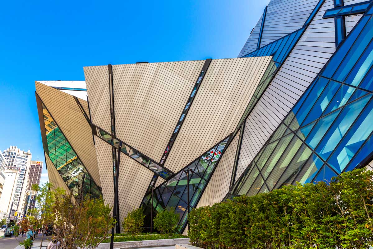 Royal Ontario Museum outside in Toronto, Canada