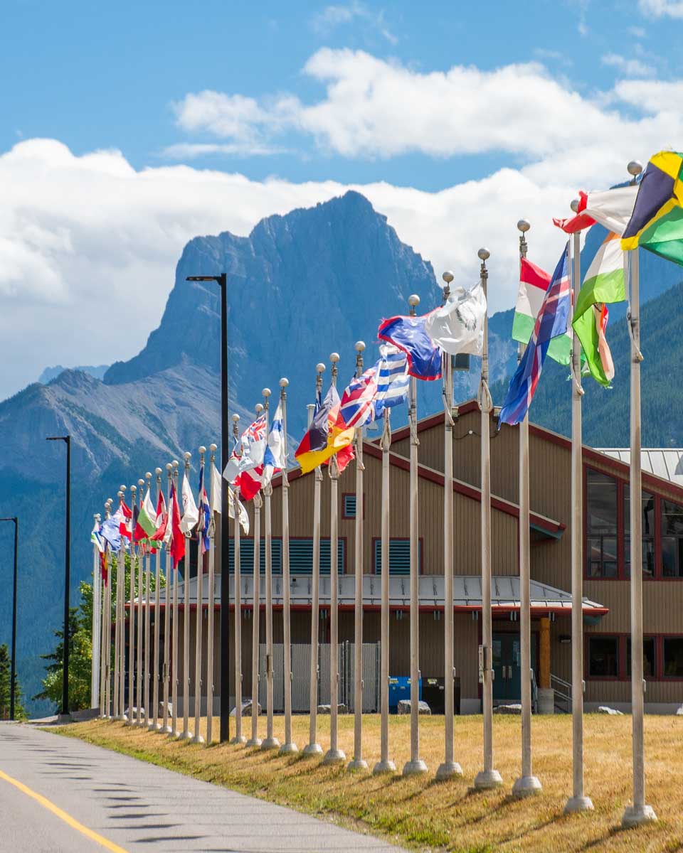 Summer at the Canmore Nordic Center in Canmore, Alberta