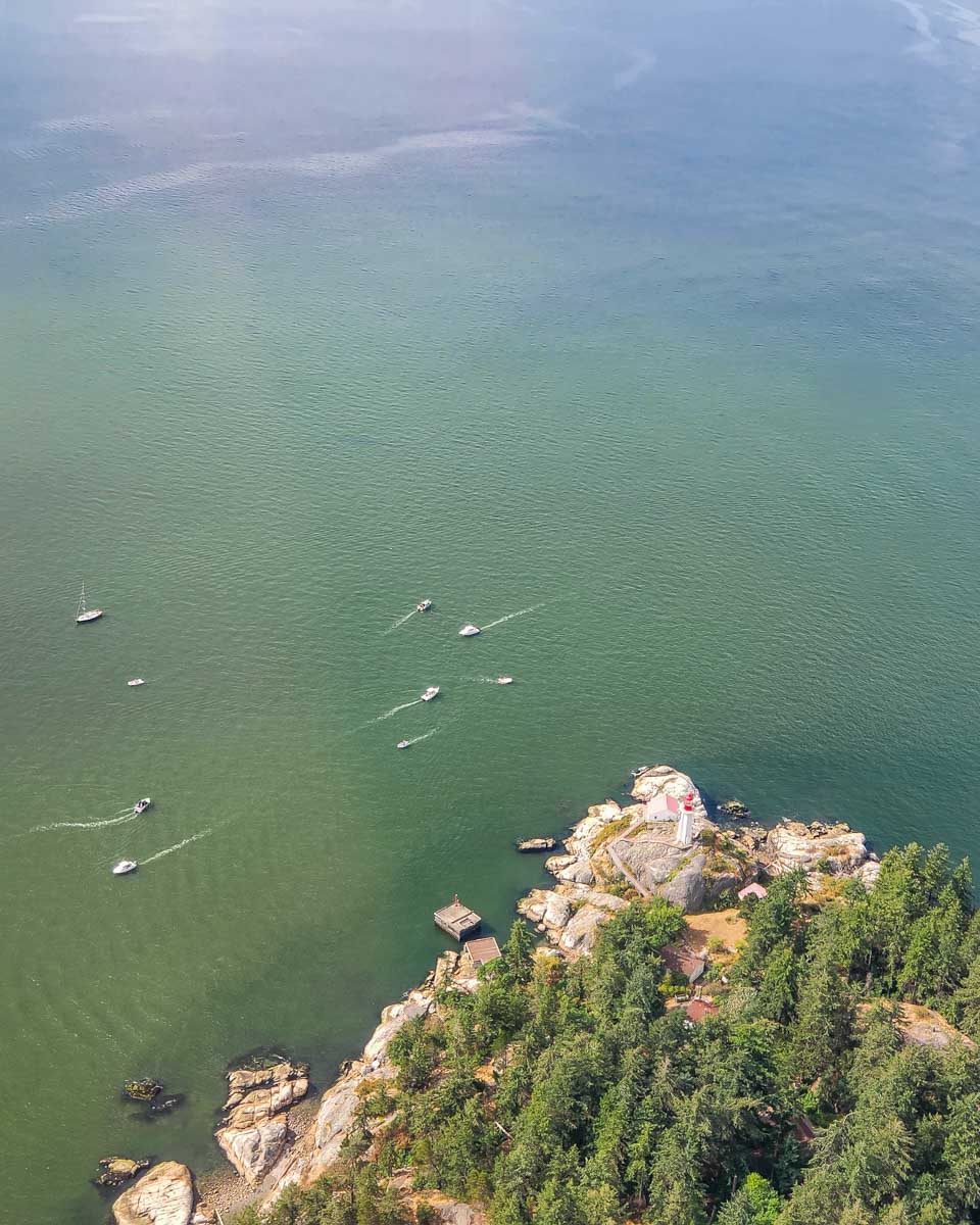 View from the window of a plane on our way to Whistler from Vancouver