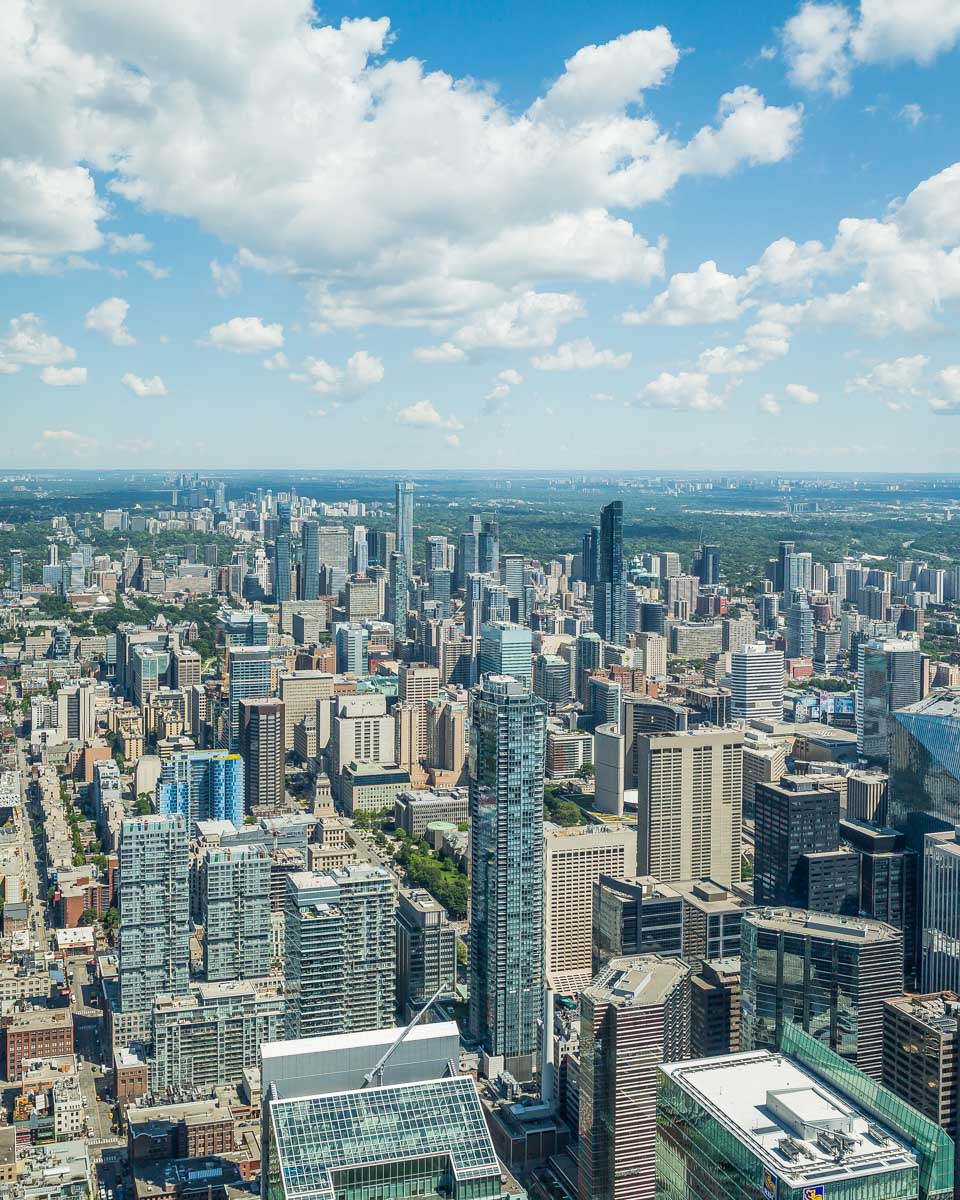 View of Toronto from the CN Tower
