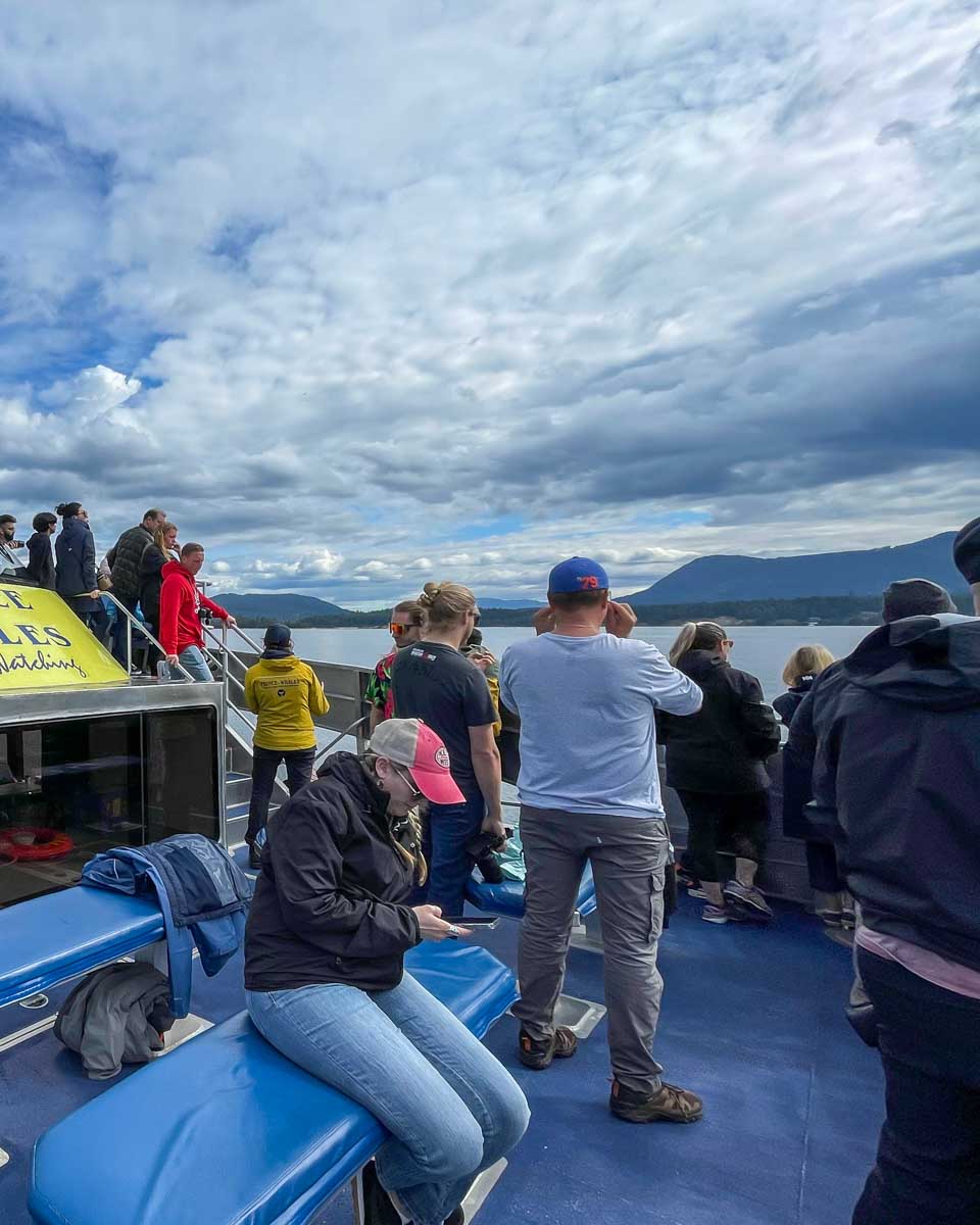 Whale watching boat in Vancouver