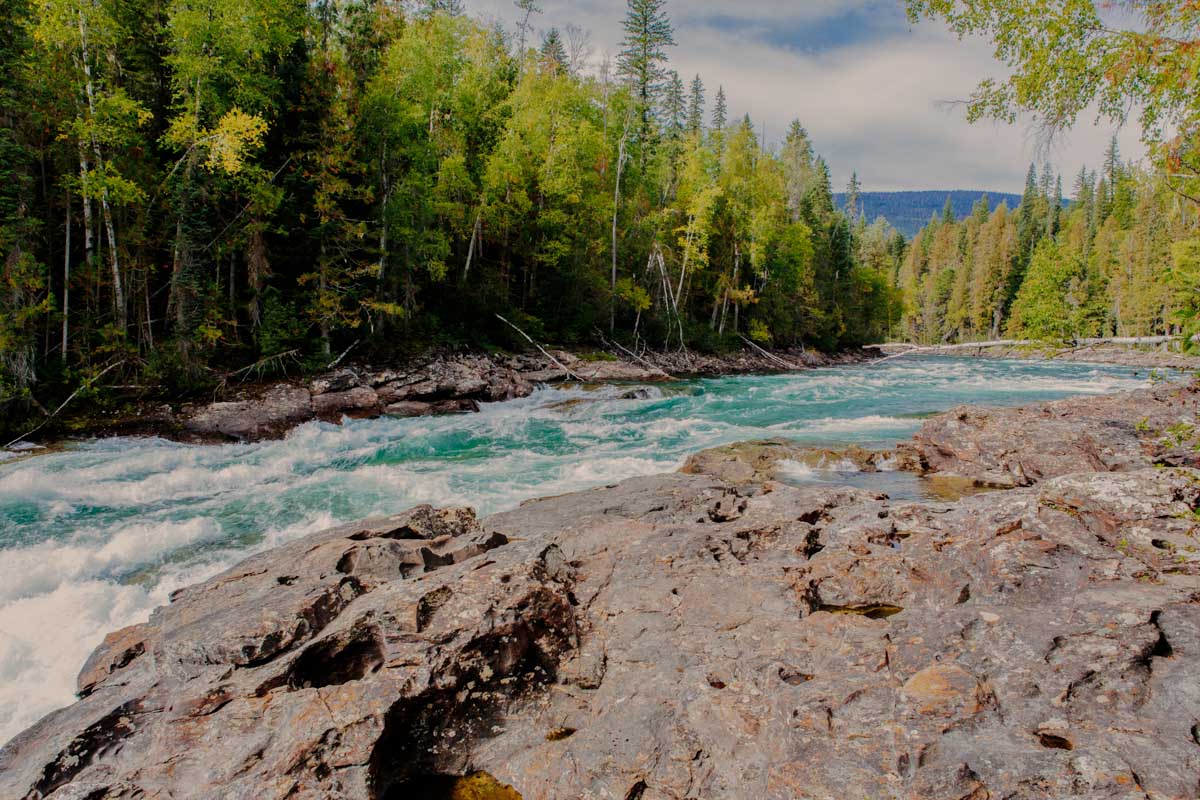 Bailey's Chute in Wells Gray Provincial Park