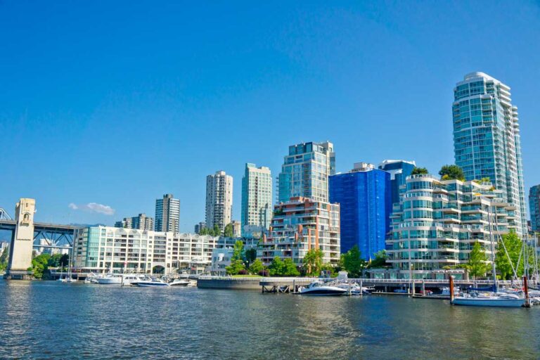 Beautiful view of Vancouver, British Columbia, Canada