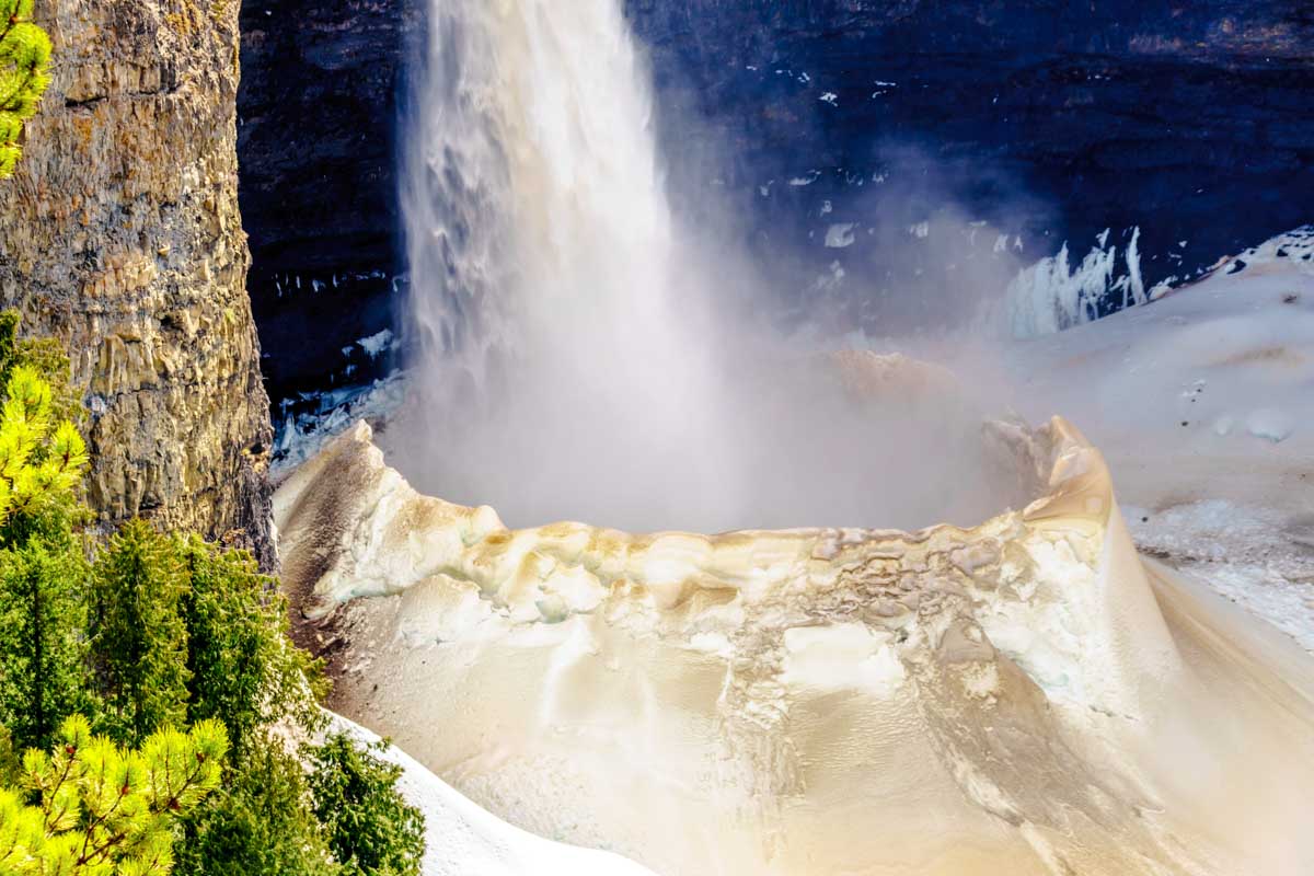 Close up of Helmcken Falls