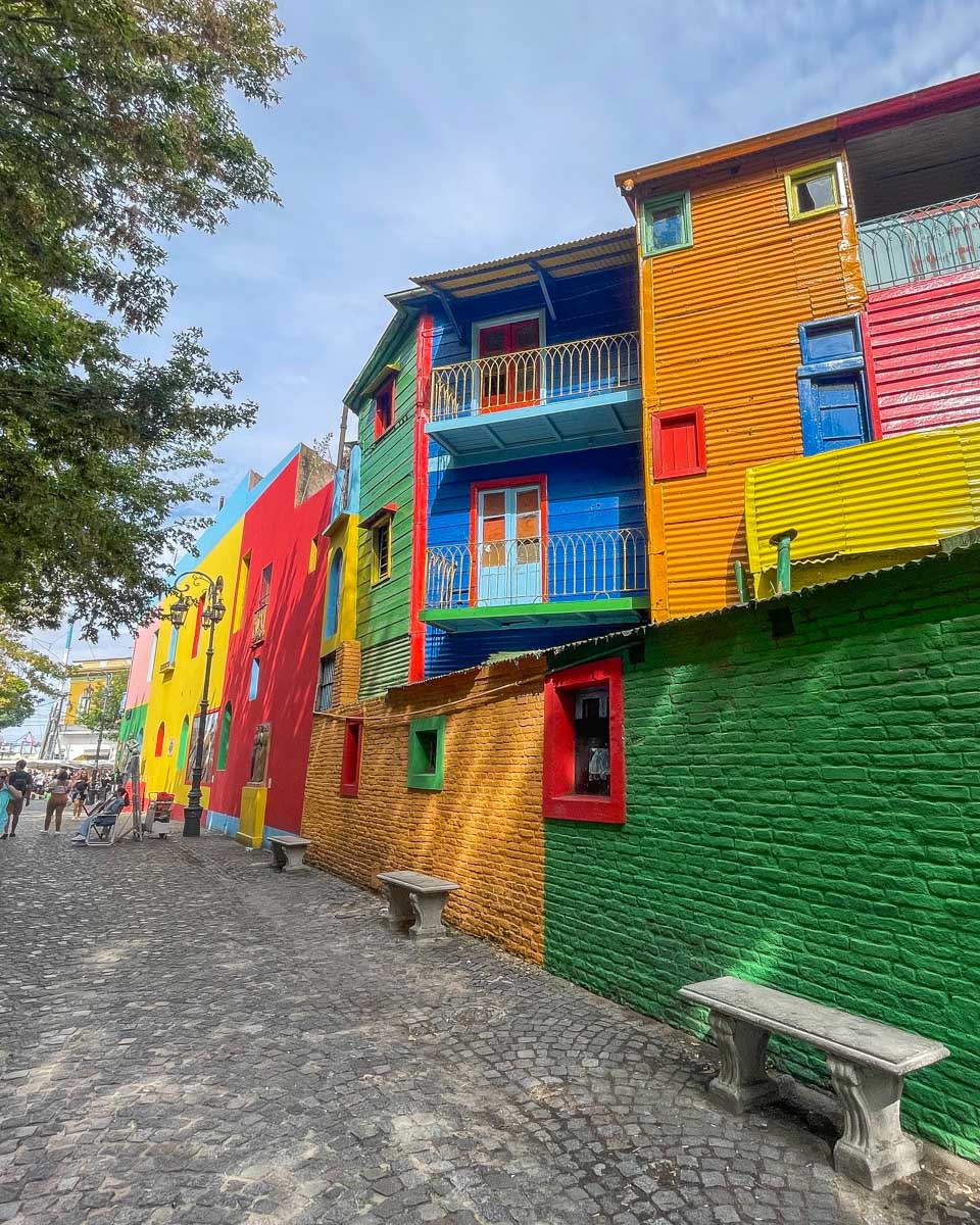 A famous street in the Boca neighborhood in Buenos Aires, Argentina