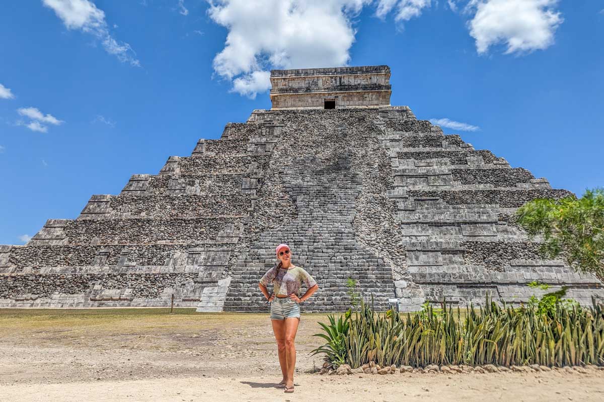 Bailey at Chichen Itza, Mexico